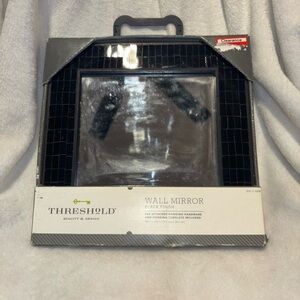 Threshold Black Grid Wall Mirror